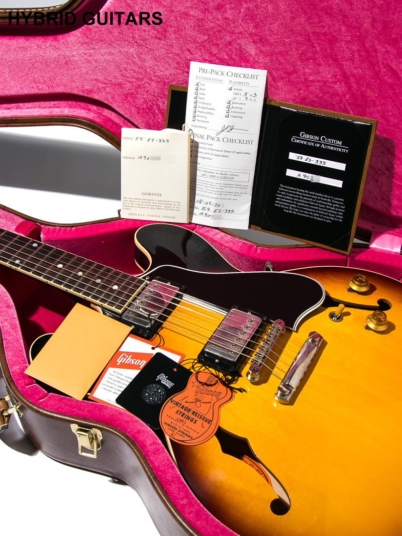 Gibson Custom Shop Historic Collection 1959 ES-335 Reissue VOS Vintage Burst 2020 14