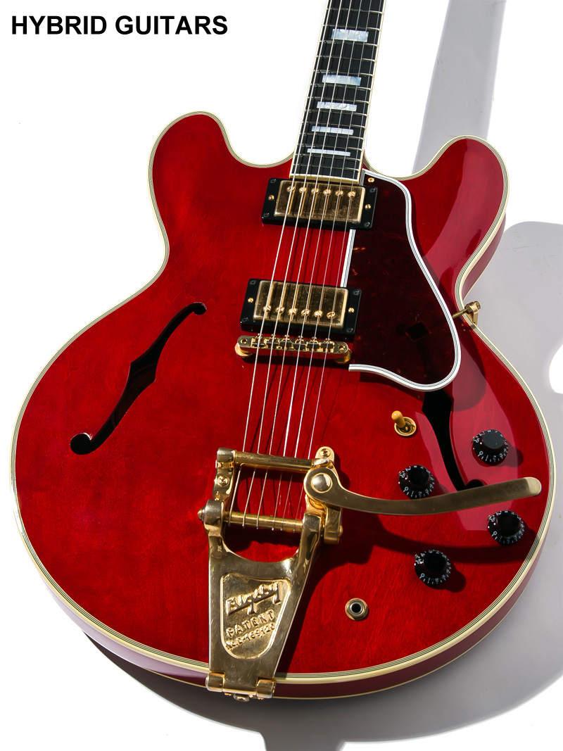 Gibson Memphis ES-355 Bigsby Gold Hardwear Antique Red 2014 3