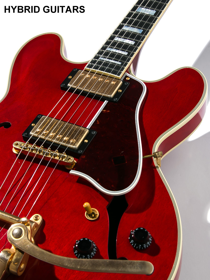 Gibson Memphis ES-355 Bigsby Gold Hardwear Antique Red 2014 9