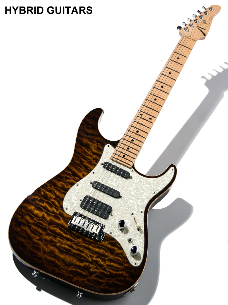 Tom Anderson Drop Top Classic Burnished Orange Burst 1