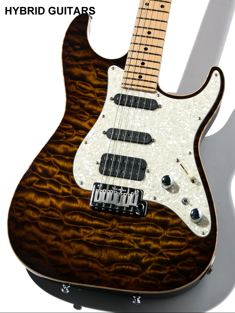 Tom Anderson Drop Top Classic Burnished Orange Burst 3