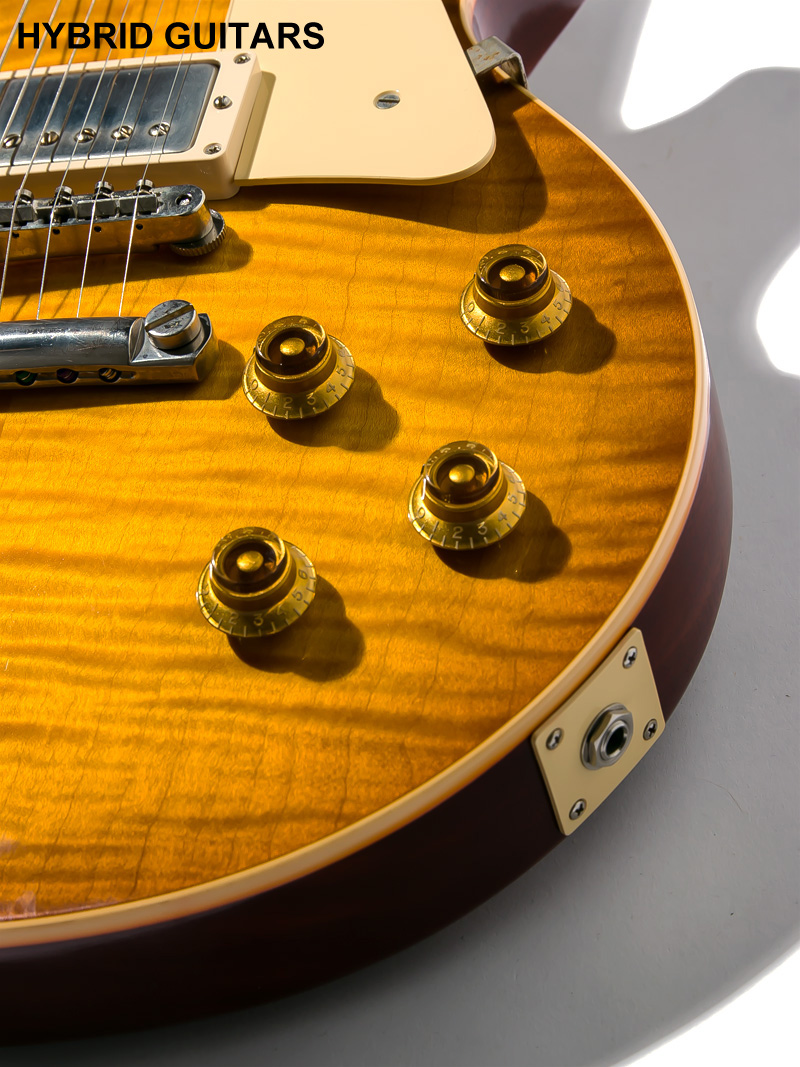 Gibson Custom Shop Historic Collection 1958 Les Paul Reissue Figured VOS Hand Select Golden Poppy Burst 2019 10