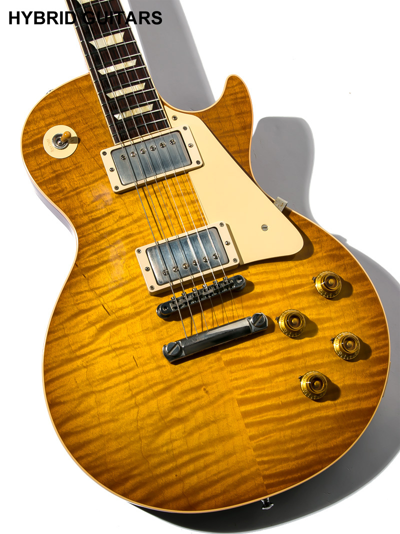 Gibson Custom Shop Historic Collection 1958 Les Paul Reissue Figured VOS Hand Select Golden Poppy Burst 2019 11