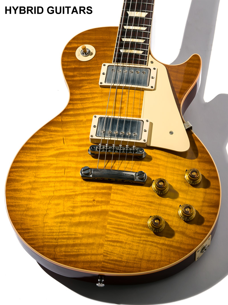 Gibson Custom Shop Historic Collection 1958 Les Paul Reissue Figured VOS Hand Select Golden Poppy Burst 2019 3