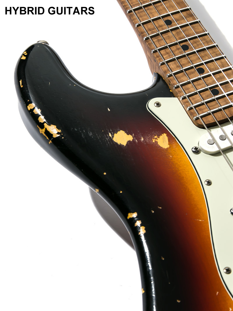 No Brand Stratocaster Type warmoth Neck & MJT Body 3TS Aged 11