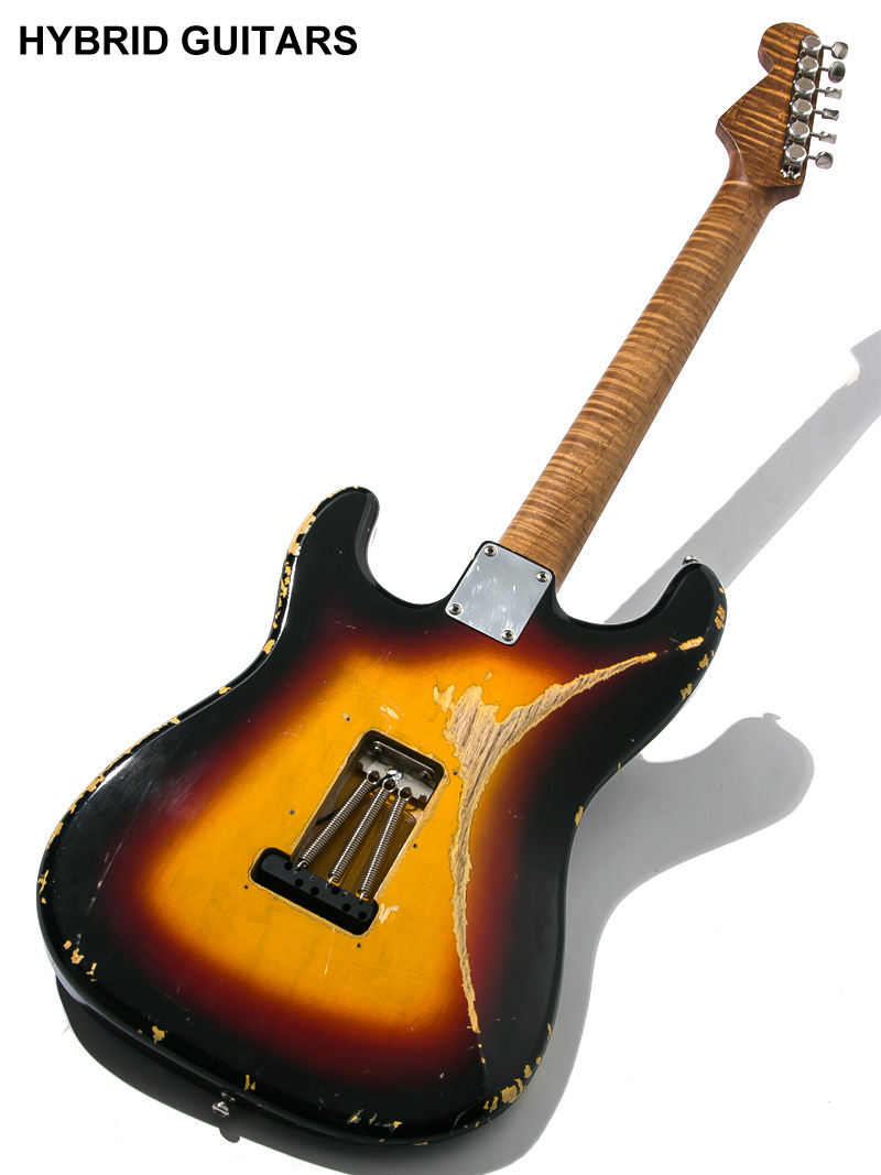 No Brand Stratocaster Type warmoth Neck & MJT Body 3TS Aged 2