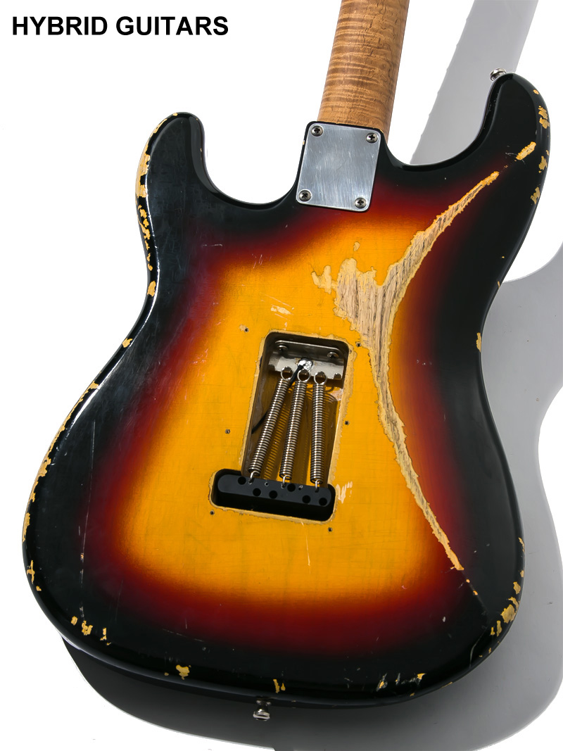 No Brand Stratocaster Type warmoth Neck & MJT Body 3TS Aged 4