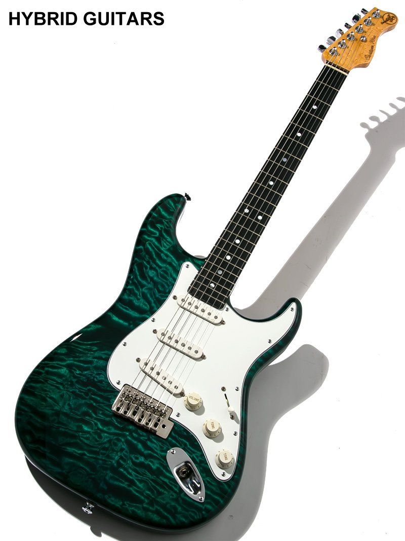 Valley Arts Custom Pro SCE-268 Trans Green 1