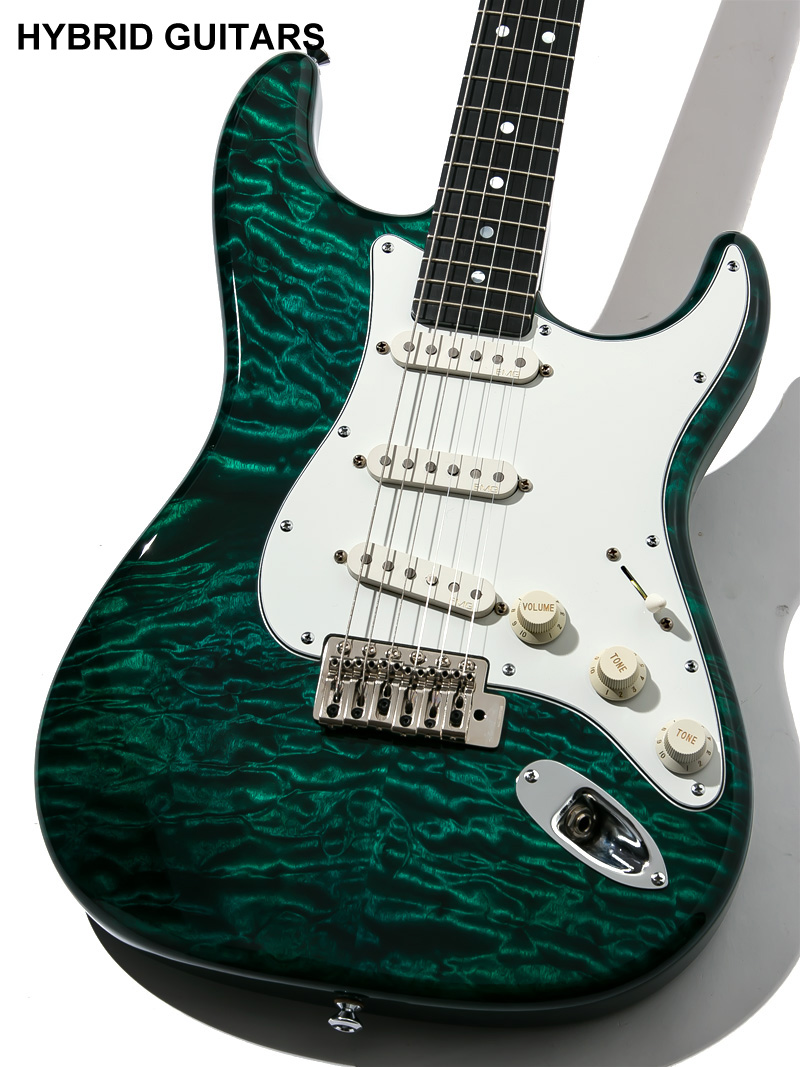 Valley Arts Custom Pro SCE-268 Trans Green 3