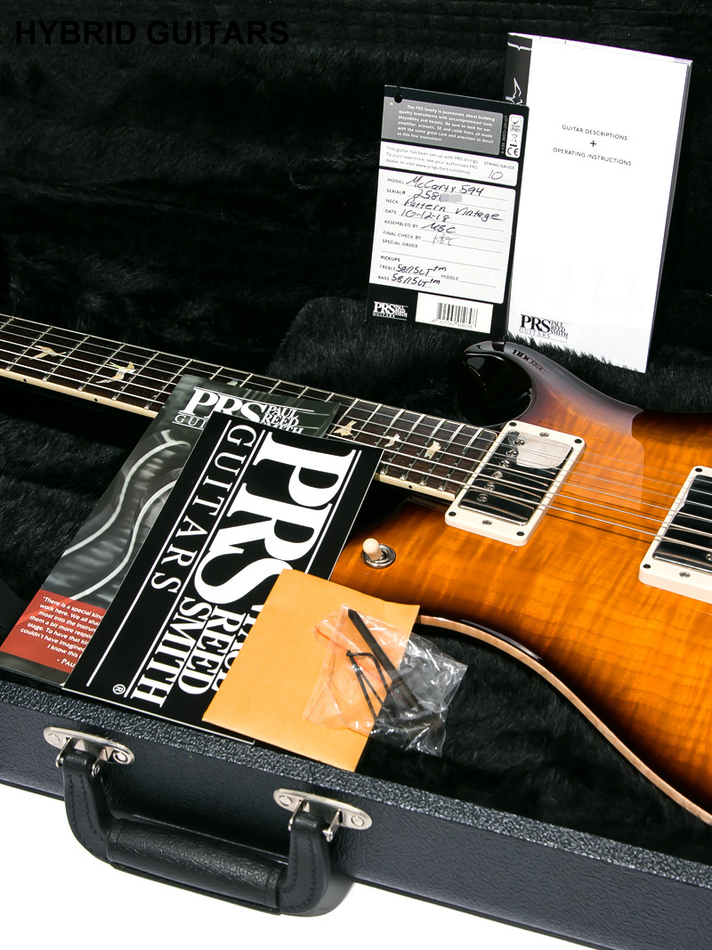 Paul Reed Smith(PRS) McCarty 594 Tabacco Sunburst 2018 12