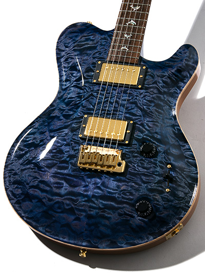 Nik Huber Dolphin II Except.Quilted Maple & East Indian Rosewood Violet Blue