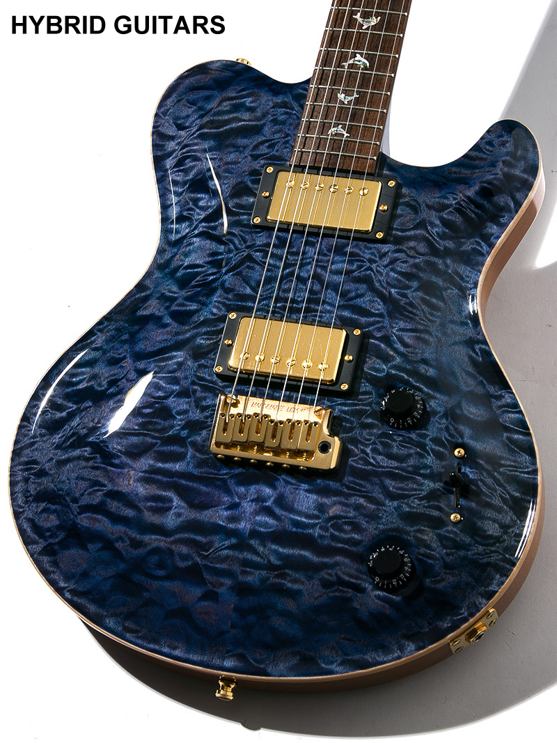 Nik Huber Dolphin II Except.Quilted Maple & East Indian Rosewood Violet Blue 3