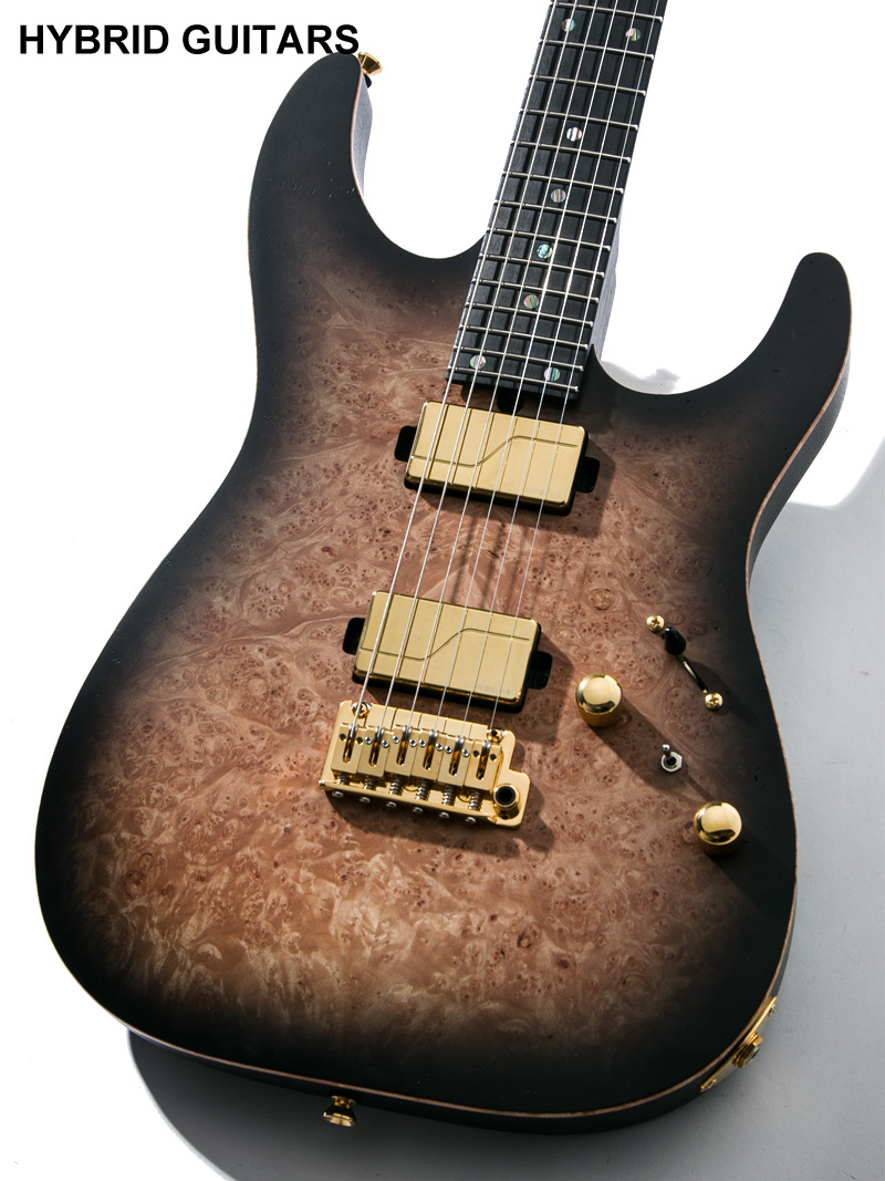 T's Guitars DST-24 Custom Natural to Black Burst 2020 3