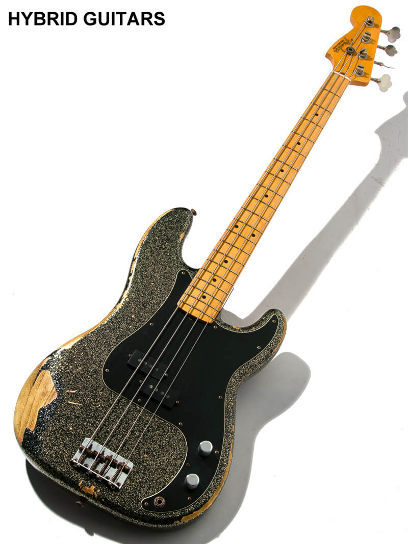 Fender Custom Shop J Signature Precision Bass Heavy Relic Black Gold Master Built by GREG FESSLER 1