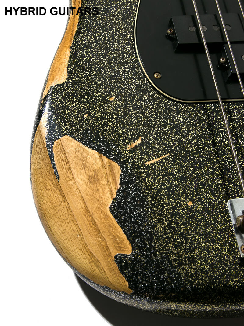 Fender Custom Shop J Signature Precision Bass Heavy Relic Black Gold Master Built by GREG FESSLER 10