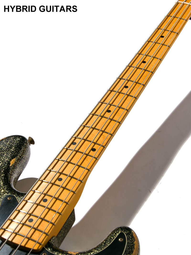 Fender Custom Shop J Signature Precision Bass Heavy Relic Black Gold Master Built by GREG FESSLER 7