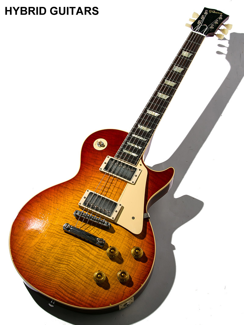 Gibson Custom Shop Murphy LAB 1959 Les Paul Standard Reissue 1-Piece Lightweight Mahogany Light Aged  Cherry Suburst 1