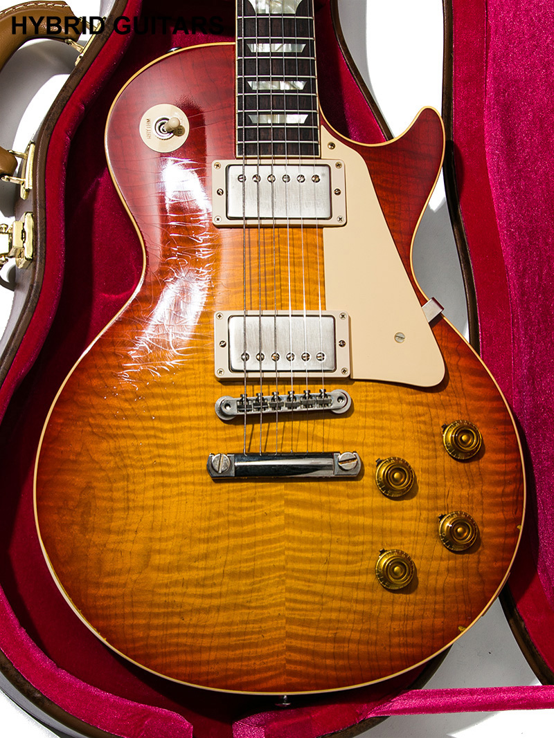 Gibson Custom Shop Murphy LAB 1959 Les Paul Standard Reissue 1-Piece Lightweight Mahogany Light Aged  Cherry Suburst 10