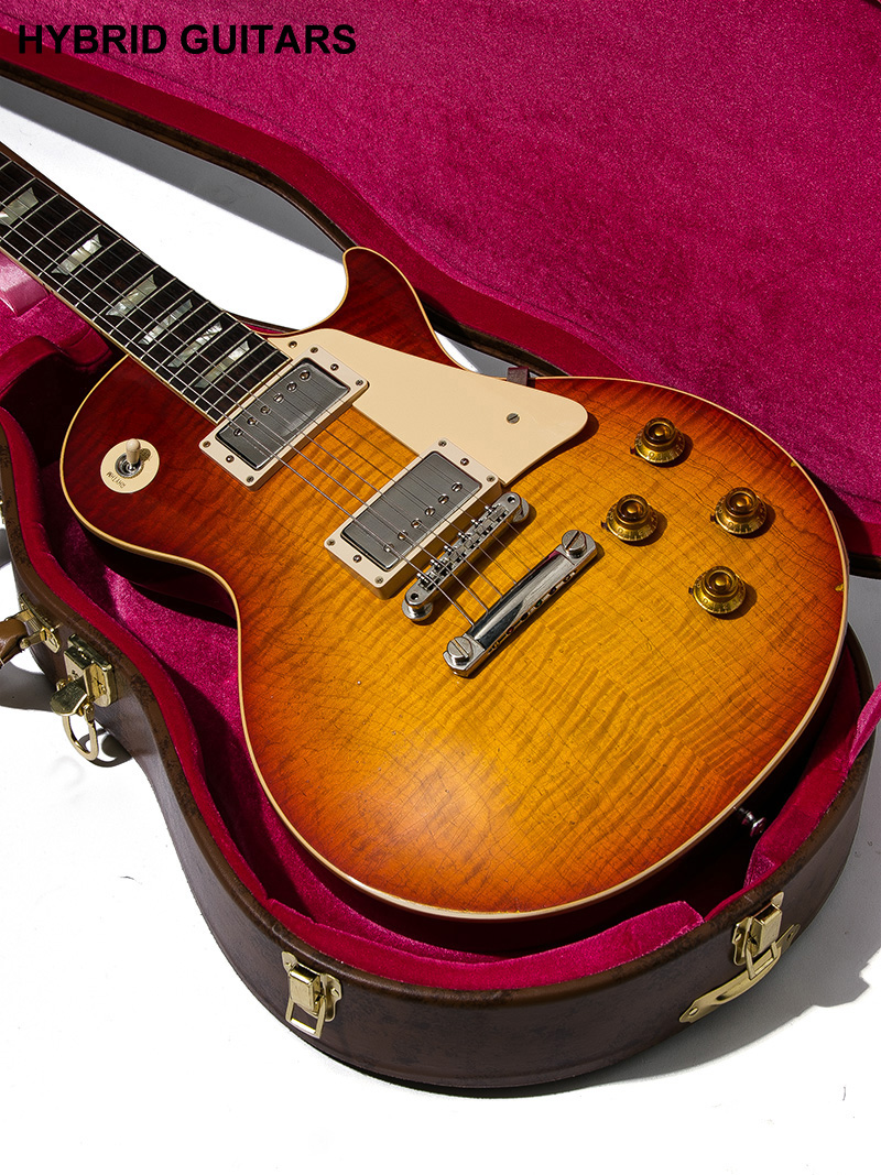 Gibson Custom Shop Murphy LAB 1959 Les Paul Standard Reissue 1-Piece Lightweight Mahogany Light Aged  Cherry Suburst 16