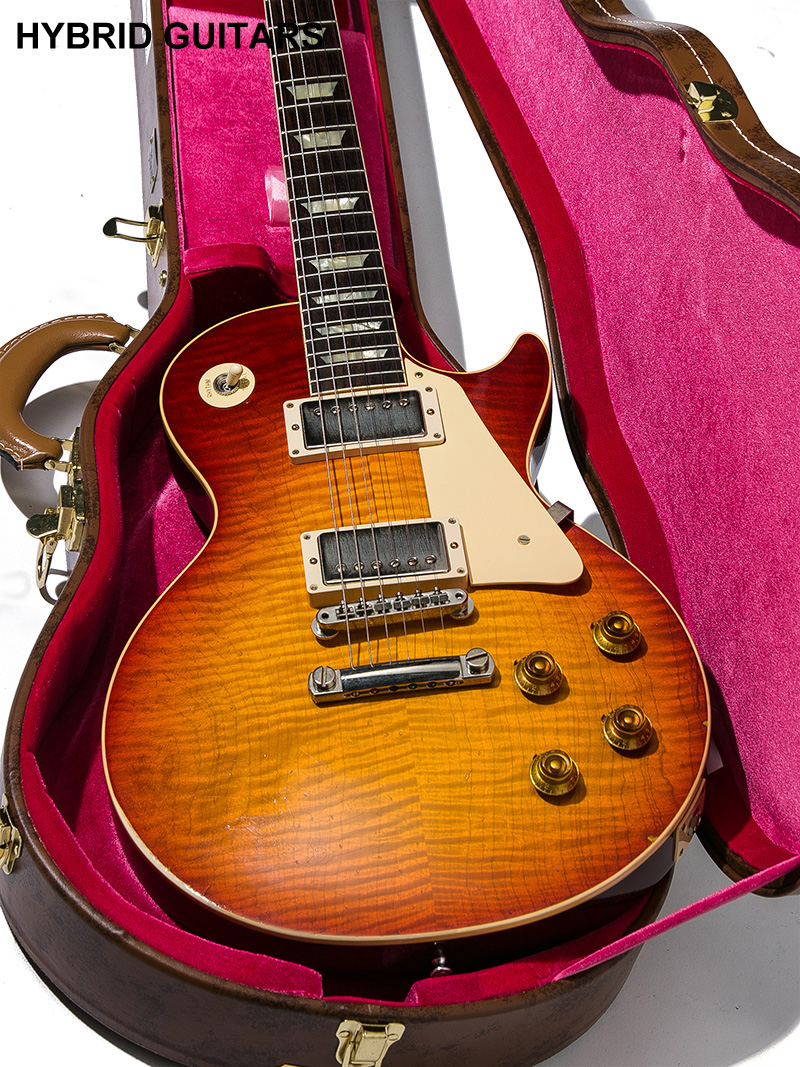 Gibson Custom Shop Murphy LAB 1959 Les Paul Standard Reissue 1-Piece Lightweight Mahogany Light Aged  Cherry Suburst 17