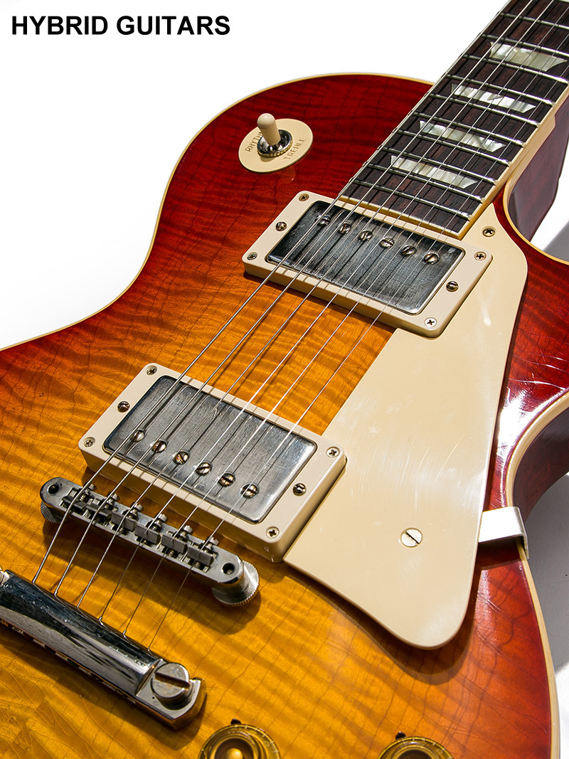 Gibson Custom Shop Murphy LAB 1959 Les Paul Standard Reissue 1-Piece Lightweight Mahogany Light Aged  Cherry Suburst 19