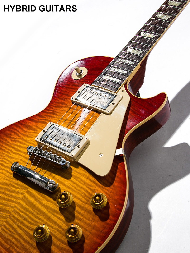 Gibson Custom Shop Murphy LAB 1959 Les Paul Standard Reissue 1-Piece Lightweight Mahogany Light Aged  Cherry Suburst 20