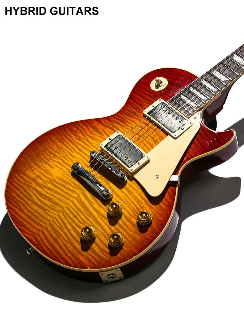 Gibson Custom Shop Murphy LAB 1959 Les Paul Standard Reissue 1-Piece Lightweight Mahogany Light Aged  Cherry Suburst 9