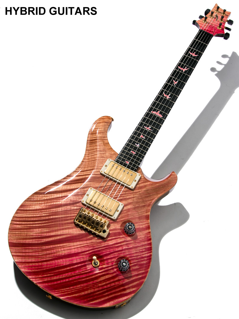 Paul Reed Smith(PRS) Private Stock Custom24 1-Piece Curly Maple Top & African Blackwood F.B. Bonnie Pink Crossfade 1