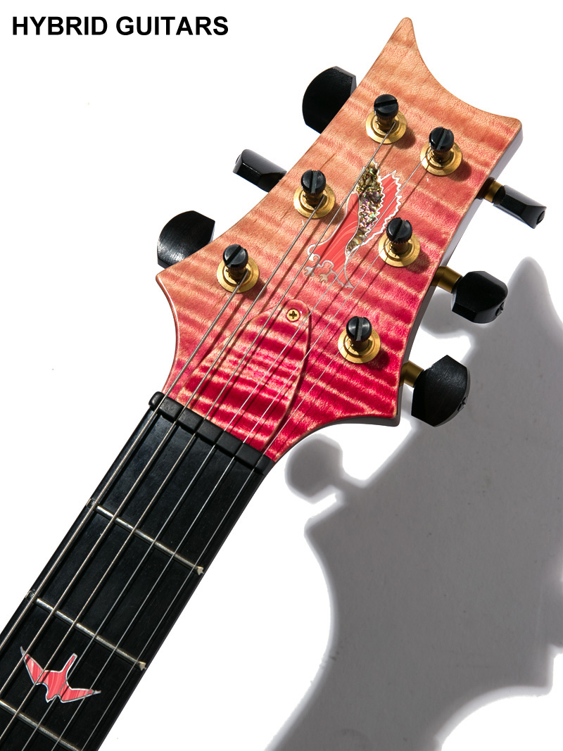 Paul Reed Smith(PRS) Private Stock Custom24 1-Piece Curly Maple Top & African Blackwood F.B. Bonnie Pink Crossfade 5