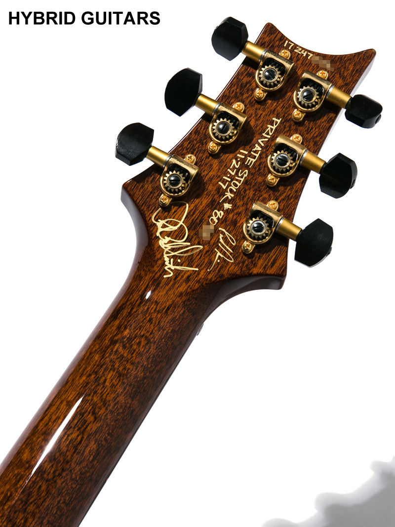 Paul Reed Smith(PRS) Private Stock Custom24 1-Piece Curly Maple Top & African Blackwood F.B. Bonnie Pink Crossfade 6