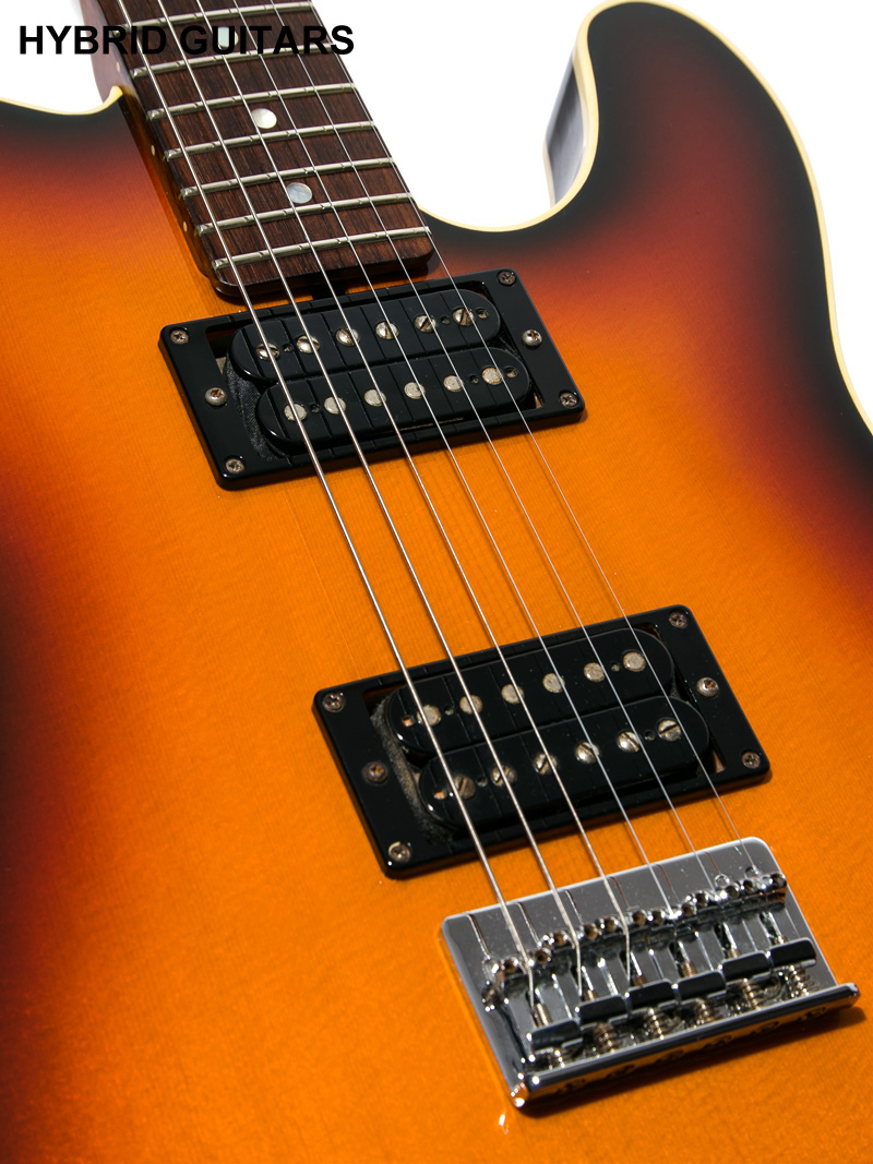 Carruthers Guitars T6 Chambered Spruce HH Sunburst 10