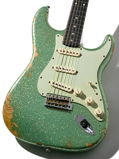 Fender Custom Shop 30th Anniversary Limited & NAMM Limited Custom Built 1960 Stratocaster Heavy Relic Sea Form Sparkle