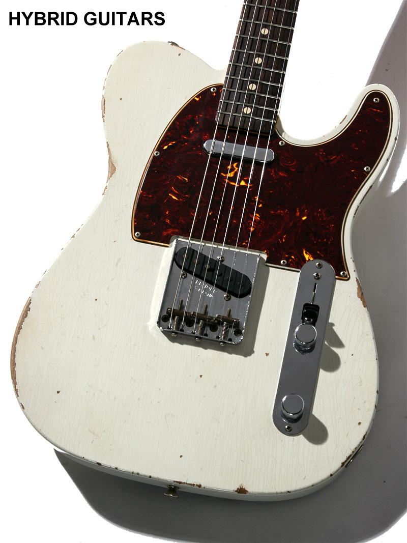 Fender Custom Shop NAMM Limited Re-Order & 30th Anniversary Limited 1963 Telecaster Relic Olympic White Matching Head 3