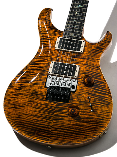 Paul Reed Smith(PRS) Custom 24 Floyd Rose Wood Library 10Top with FRT Yellow Tiger