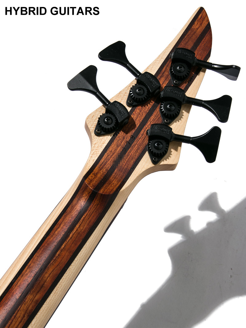 Skervesen Guitars Bronto 37-5 Burl Elm Black Burst Matt  6