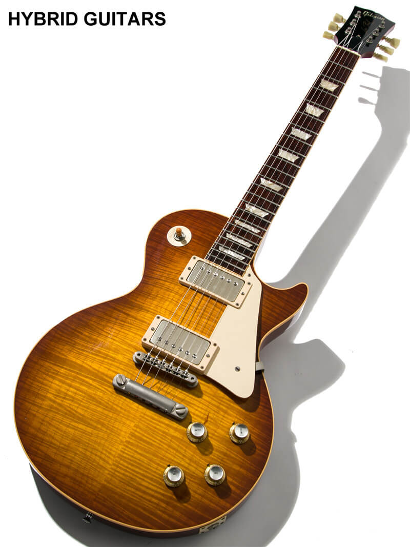 Gibson Custom Shop Historic Collection 1960 Les Paul Standard Reissue Figured VOS with Bare Knuckle Iced Tea Burst 1