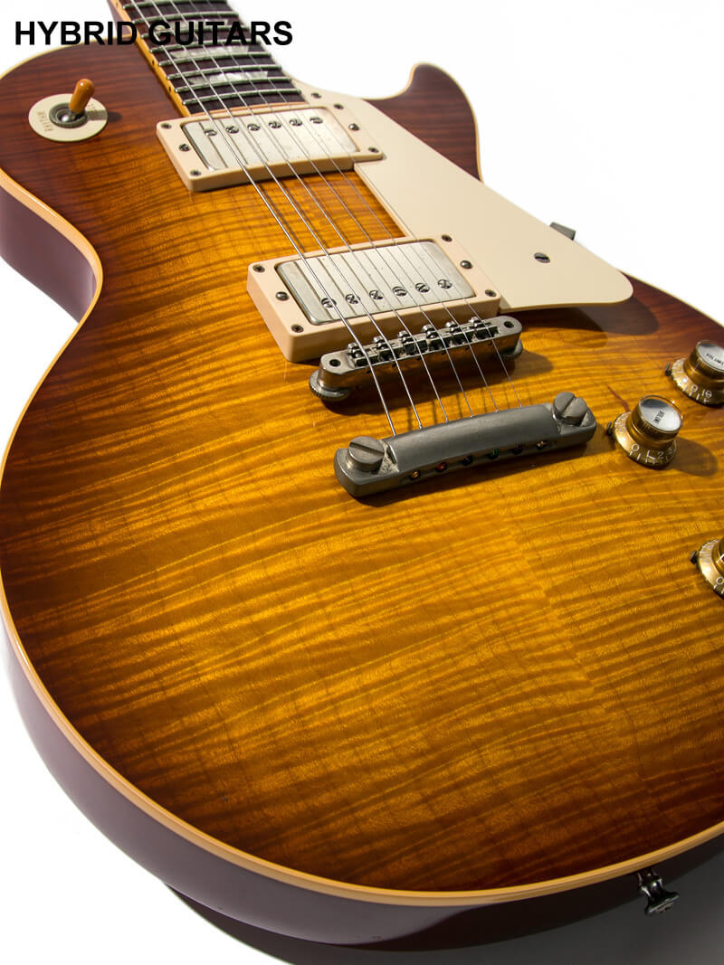 Gibson Custom Shop Historic Collection 1960 Les Paul Standard Reissue Figured VOS with Bare Knuckle Iced Tea Burst 11
