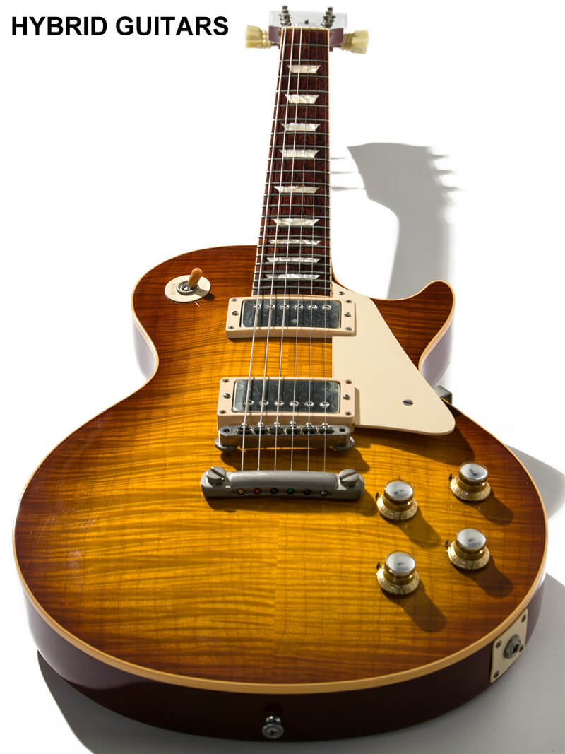 Gibson Custom Shop Historic Collection 1960 Les Paul Standard Reissue Figured VOS with Bare Knuckle Iced Tea Burst 13