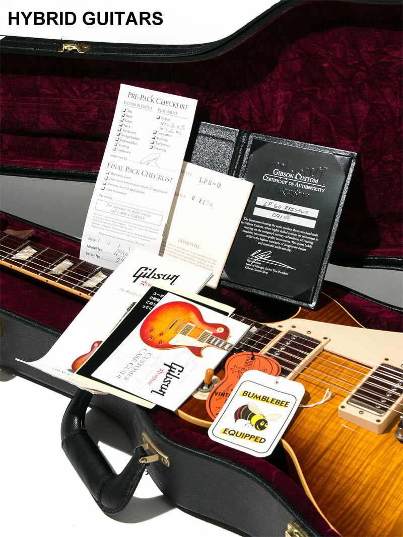 Gibson Custom Shop Historic Collection 1960 Les Paul Standard Reissue Figured VOS with Bare Knuckle Iced Tea Burst 16