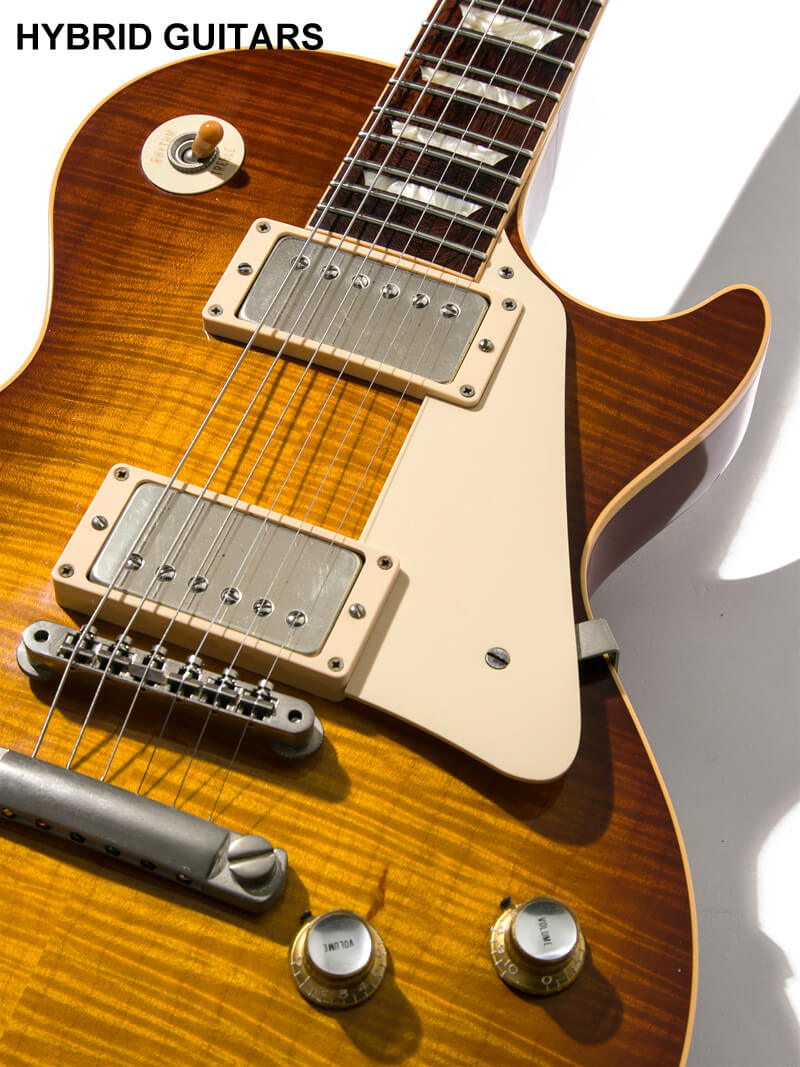 Gibson Custom Shop Historic Collection 1960 Les Paul Standard Reissue Figured VOS with Bare Knuckle Iced Tea Burst 9
