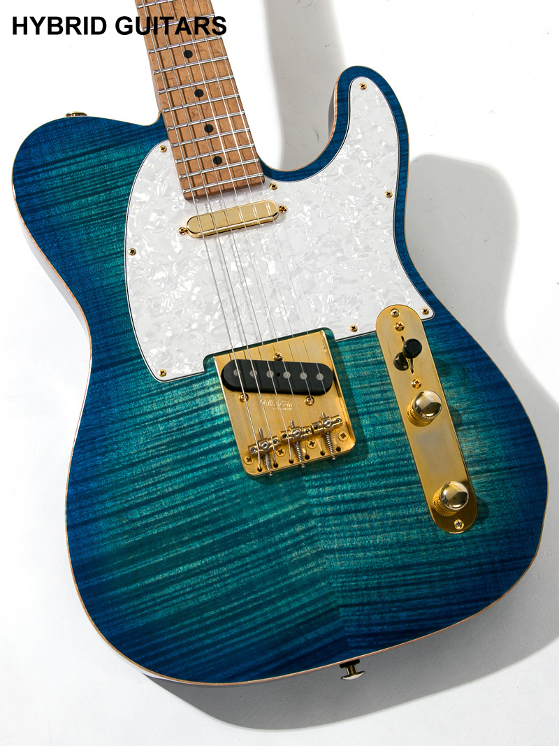 Suhr Limited Edition Classic T Deluxe Aqua Blue Burst 13