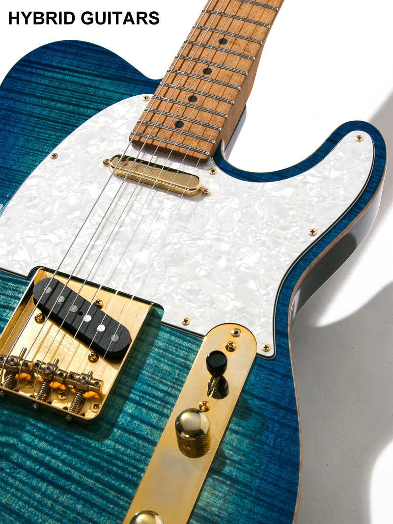 Suhr Limited Edition Classic T Deluxe Aqua Blue Burst 9