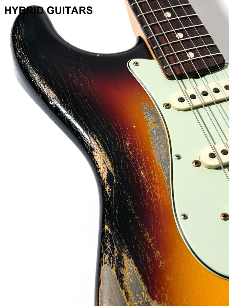Fender Custom Shop MBS 1962 Stratocaster Heavy Relic Josefina Campos PU Wide Black 3CS Master Built by Greg Fessler 10