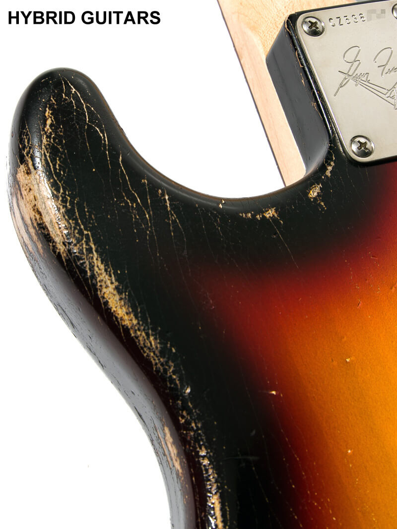 Fender Custom Shop MBS 1962 Stratocaster Heavy Relic Josefina Campos PU Wide Black 3CS Master Built by Greg Fessler 13