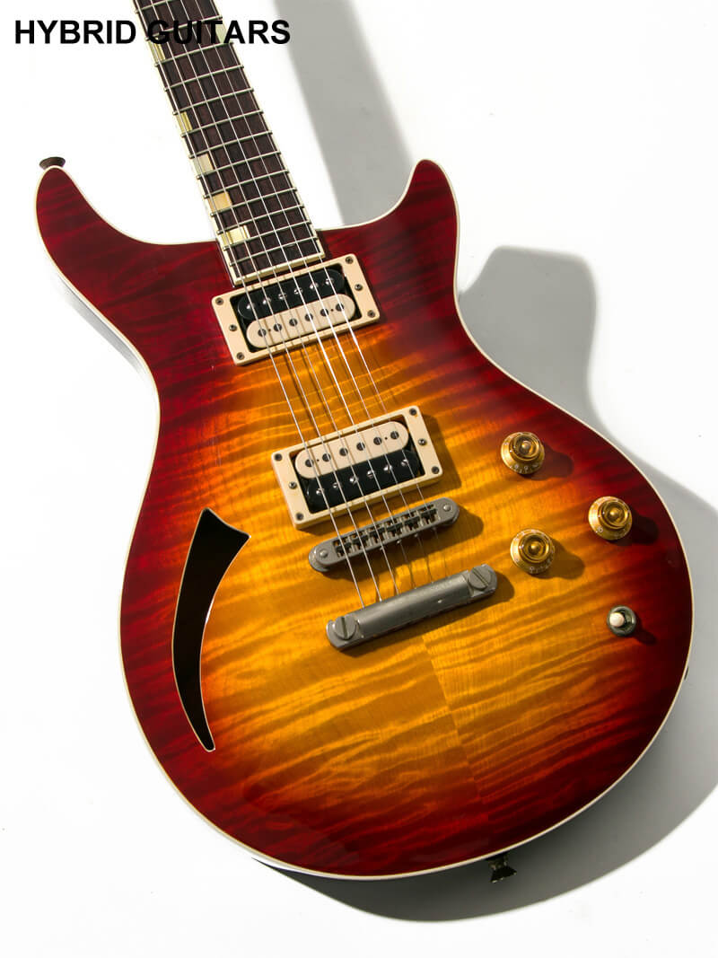 Baker USA B1H Flame Top Dark Cherry Sunburst 11