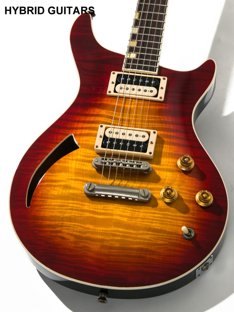 Baker USA B1H Flame Top Dark Cherry Sunburst 3