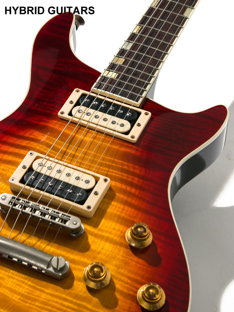 Baker USA B1H Flame Top Dark Cherry Sunburst 9