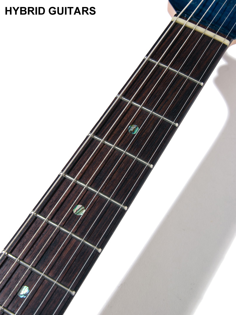 T's Guitars DST-Pro 24 Flame Top Arctic Blue 11