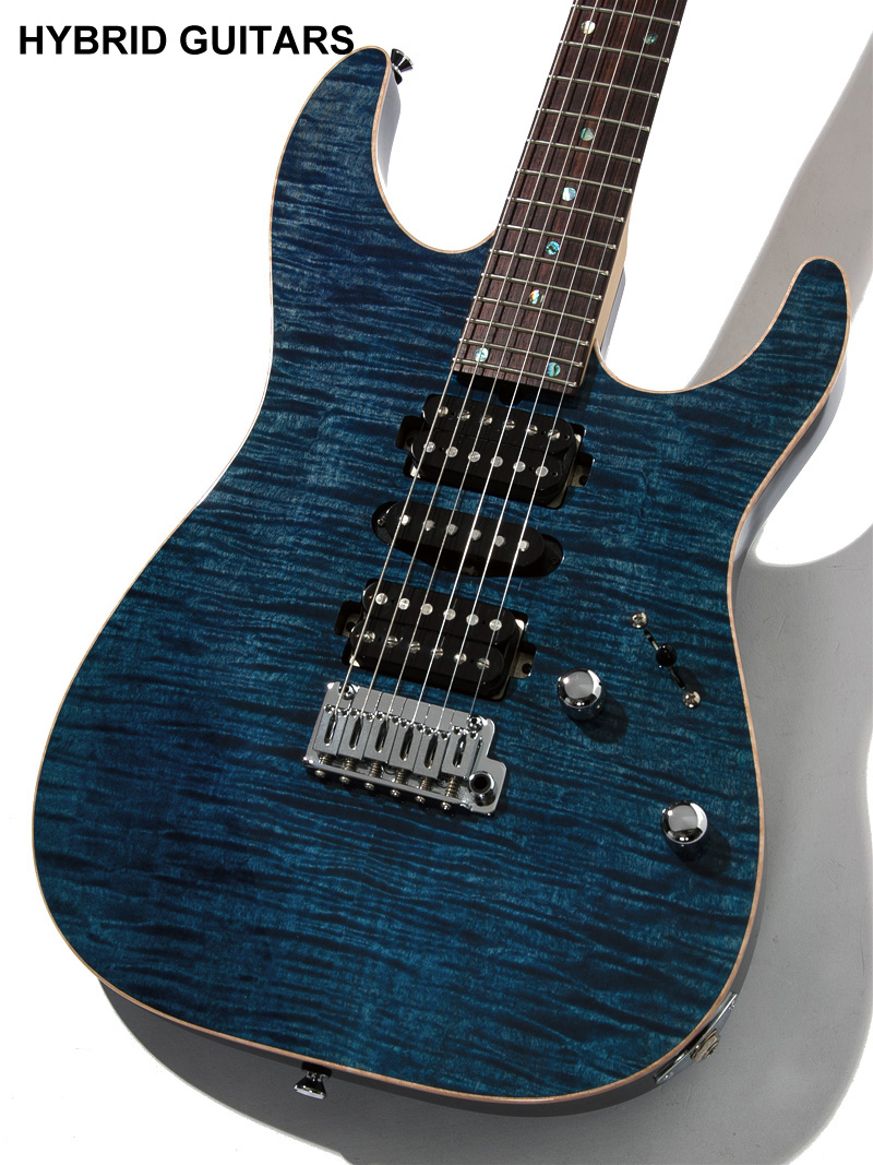 T's Guitars DST-Pro 24 Flame Top Arctic Blue 3
