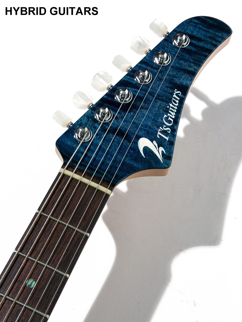 T's Guitars DST-Pro 24 Flame Top Arctic Blue 5